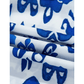Bethan Blue & White Floral Puff Short Sleeve V Neck High Waist Maxi Dress