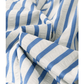RTS Paula Sky Blue Stripe Knotted Bracelet Sleeve Notched Neck Shift Mini Dress