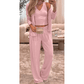 RTS Mirna Pink 3-Piece Cozy Knit Lounge Set