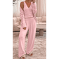 RTS Mirna Pink 3-Piece Cozy Knit Lounge Set