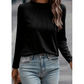 Deanna Black Seam Detail Raglan Long Sleeve Top