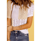 RTS Color Block Knitted Short Sleeve T Shirt