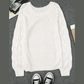 Neda White Hollow-out Puffy Sleeve Knit Sweater