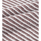 Cari Coffee Striped Print Ribbed Knit Boat Neck Baggy Sweater