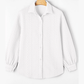 Maddox White Cable Texture Puff Sleeve Loose Shacket