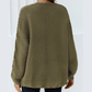 Narah Olive Chunky Wide Knit Cardigan
