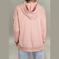 Loryn Blush Mix Floral Patchwork Side Slit Drawstring Hoodie