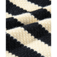 Kassidy Apricot/Black Stripe Chic Golden Button Cardigan Sweater
