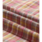 RTS Pink Colorblock Plaid Patchwork Henley Blouse