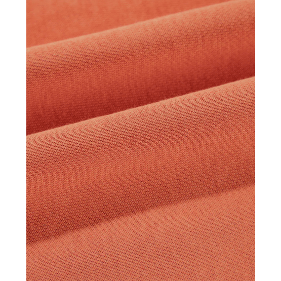 Aria Orange Buttoned Collared Raw Detail High Low Baggy Sweatshirt with Slits