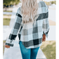 Chelly Grey Color Block Buttoned Jacket with Pocket