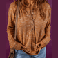 RTS Stellan Mustard Rib Knit Drop Shoulder Long Sleeve Henley Top
