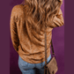 RTS Stellan Mustard Rib Knit Drop Shoulder Long Sleeve Henley Top