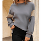 Gale Grey Corduroy Patched Side Slit Sweatshirt