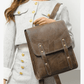 Classic Faux Leather Flap-Top Backpack - 4 Colors