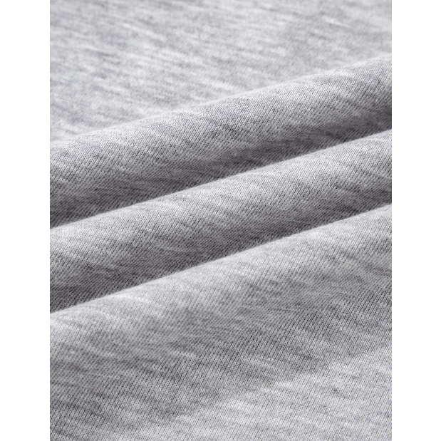 Ember Grey Varsity Contrast Striped Trim V Neck Sweatshirt