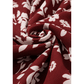 Ellowyn Red Floral Print Long Sleeve Square Neck Smocked Maxi Dress