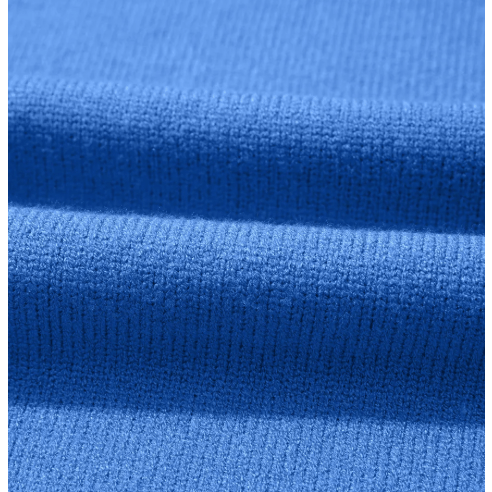 Benita Blue Knit Loose Bracelet Sleeve Dolman Sweater