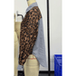 Shay Leopard Print Patchwork Long Sleeve Shirt