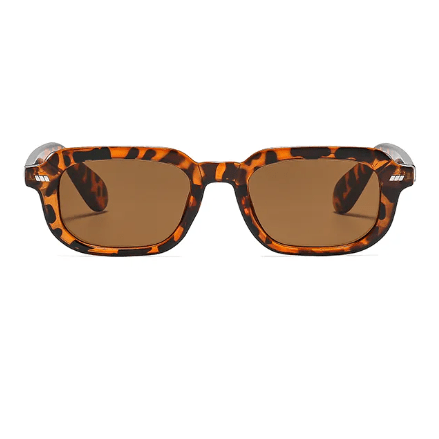 Amber Tortoiseshell AC Square Frame Sunglasses