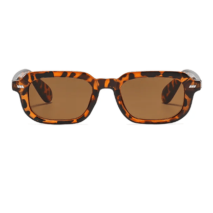 Amber Tortoiseshell AC Square Frame Sunglasses