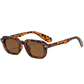 Amber Tortoiseshell AC Square Frame Sunglasses