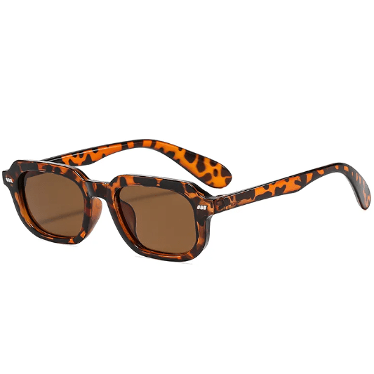 Amber Tortoiseshell AC Square Frame Sunglasses