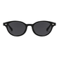 Black Retro Round Frame Bow Detail Sunglasses
