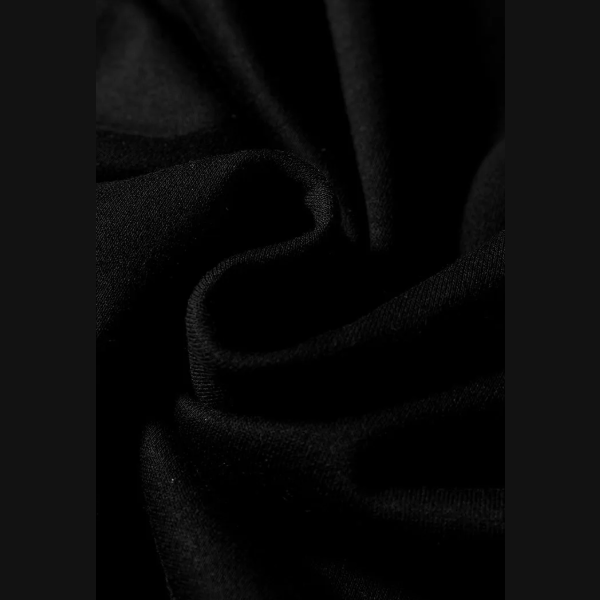 Black Varsity Contrast Banded Sleeve Shift Sweatshirt Dress