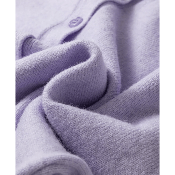 Diandra Lavender 3/4 Sleeve Boxy Knit Button Down Sweater Cardigan