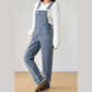 Coralynn Light Blue Retro Bib Pocket Buckle Straps Casual Denim Jumpsuit