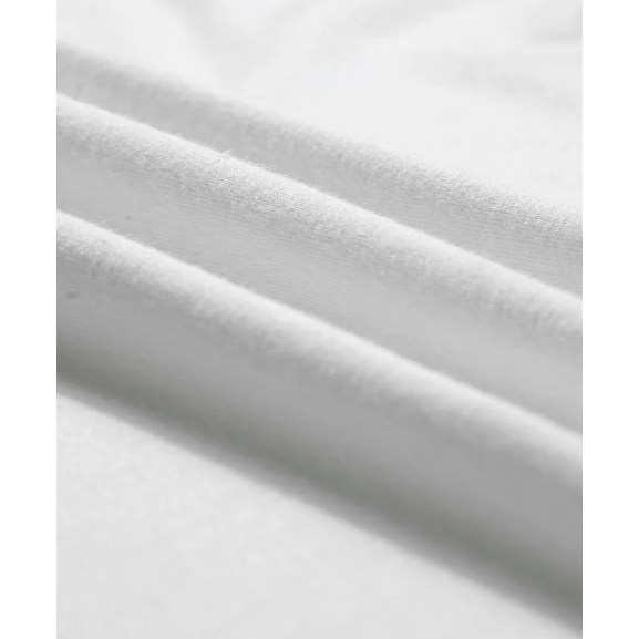 Parkin White Seamed Detail Contrast Lace Raglan Sleeve Tee