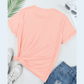 Valeria Pink Casual Plain Crew Neck Tee
