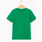 Valeria Bright Green Casual Plain Crew Neck Tee