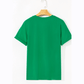 Valeria Bright Green Casual Plain Crew Neck Tee