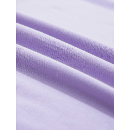 Valeria Orchid Casual Plain Crew Neck Tee