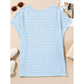 Joie Light Blue Textured Batwing Sleeve Tee
