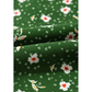 Anne Green Print Wrap V Neck Short Sleeve High Waistband Mini Dress