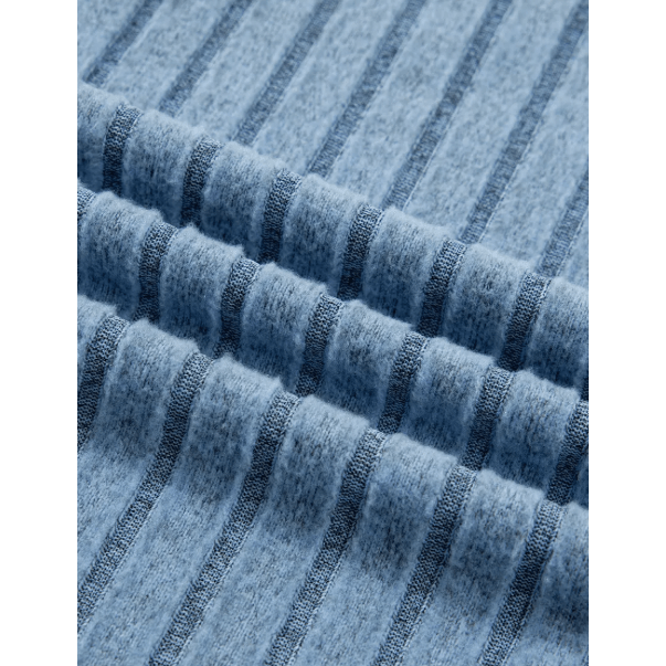 Jora Blue Slim Ribbed Mineral Wash Tank Top