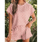 SALE!!!  Kaden Pink Polka Dot Print Short Set