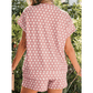 SALE!!!  Kaden Pink Polka Dot Print Short Set