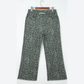 Melba Dark Grey Leopard Frayed Edge Wide Leg High Waist Jeans
