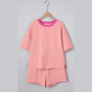 Hollyn Pink Stripe Drop Shoulder Boxy Casual Terry Short Set