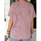 Soph Pink Leopard Retro Studded Star Patch Loose Tee