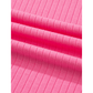 Charlotte Pink Soft Ribbed Color Block Trim Casual Short Set