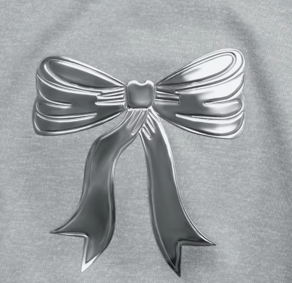 Coco Silver Bow Sweatshirt