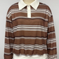 Dasha Timeless Brown‑Stripe Polo