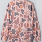 Adara Brown Camouflage Western Style Pullover Sweatshirt