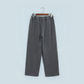 Bey Grey Mineral Wash Seam Detail Elastic Waist Barrel Pants