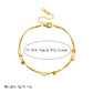 Golden Geometric Accent Layered Bracelet